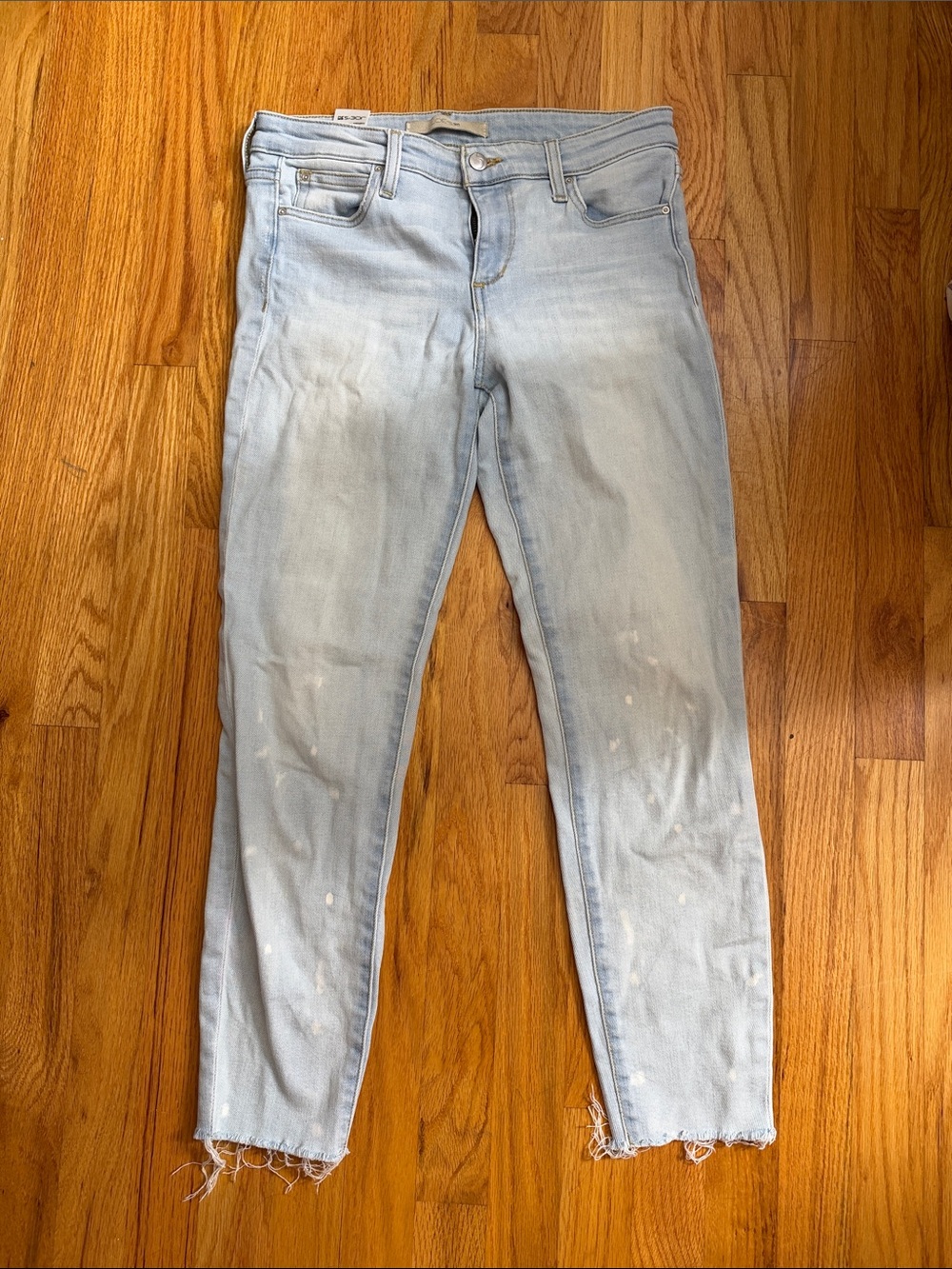 Joes jeans light Wash Women’s Skinny Jeans - Distressed Hem